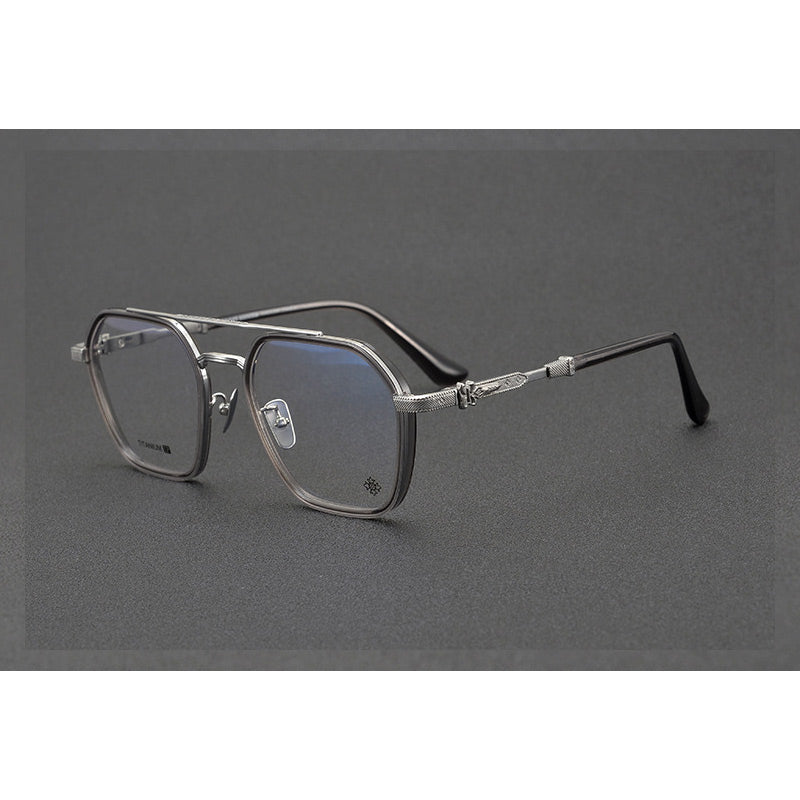 CHH Chrome Hearts Glasses Japanese Handmade Double Beam Glasses Frame Sunglasses