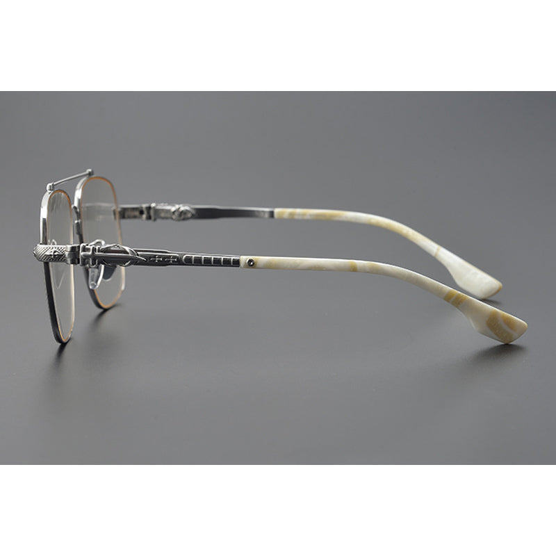CHH Chrome Hearts Glasses Japanese pure titanium double beam myopia glasses frame