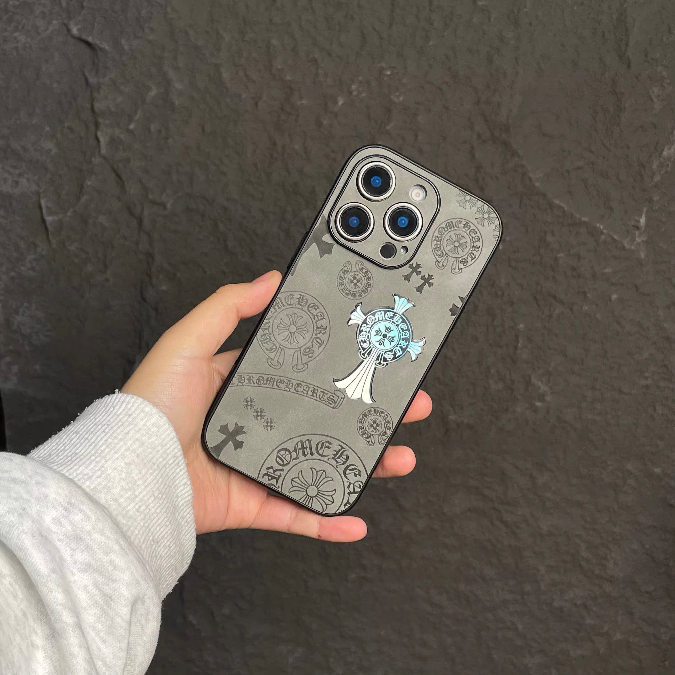 Chrome Hearts Reflective iPhone Case