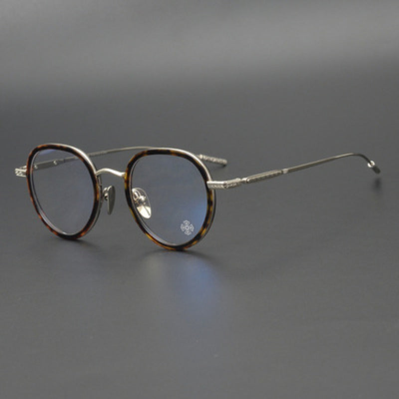 CHH Chrome Hearts Glasses Pure Titanium Oval Eyewear Frames