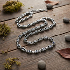 Chrome Hearts Aragogaceous pattern sapphire necklace for couples