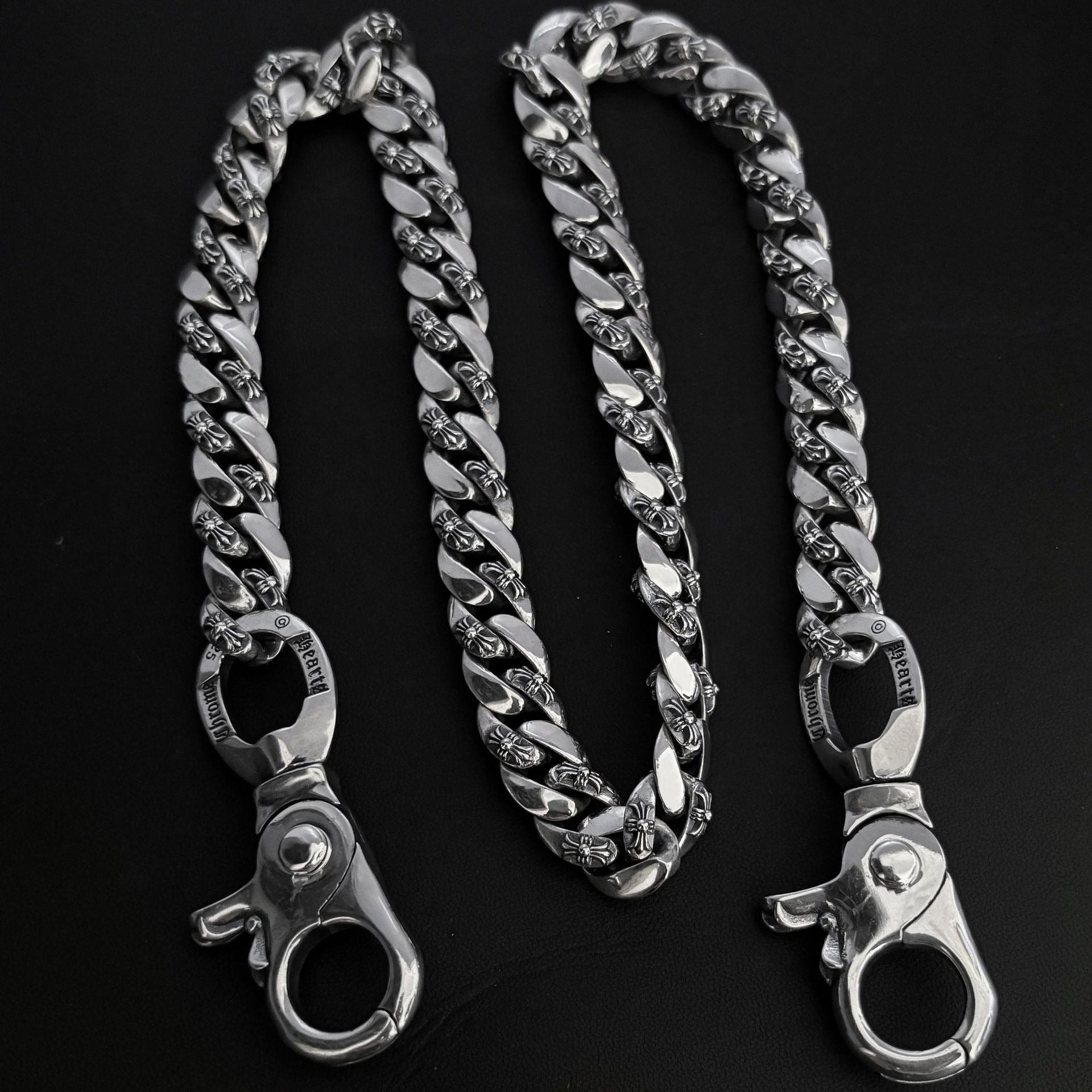 Chrome Hearts 925 Silver Cuban Bold Chain