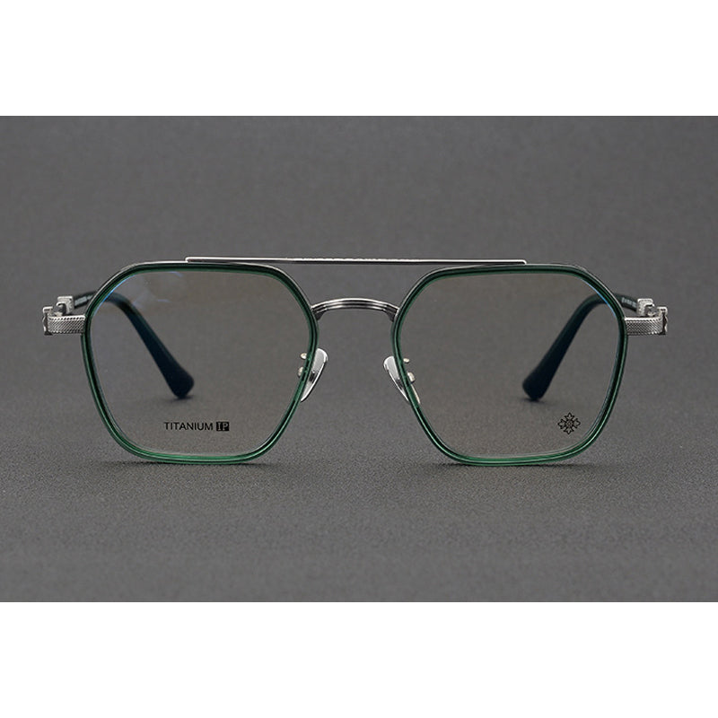 CHH Chrome Hearts Glasses Japanese Handmade Double Beam Glasses Frame Sunglasses