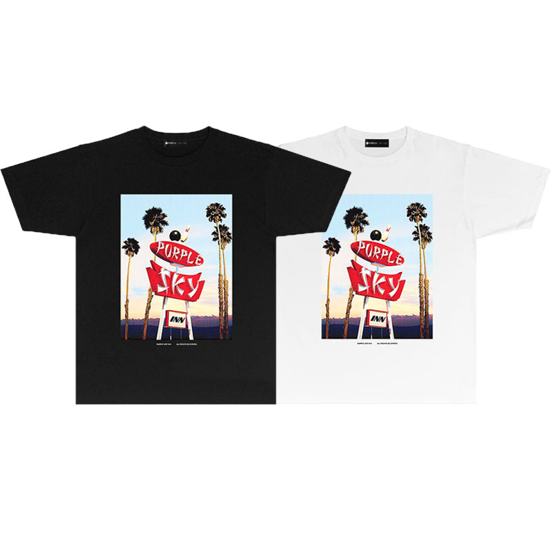 PURPLE  fashion T-shirt