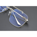 CHH Chrome Hearts Glasses Fashion Double Beam Frameless Myopia Glasses Frame