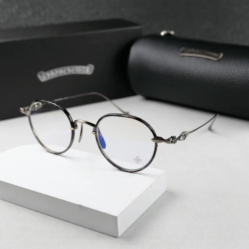 CHH Chrome Hearts Glasses 925 Silver Personality Glasses Frame Myopia Glasses Frame