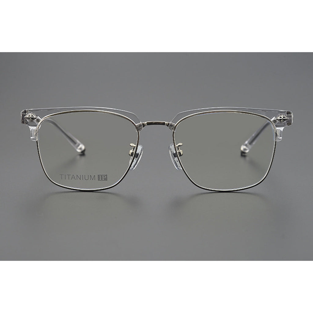 CHH Chrome Hearts Glasses Frameless Pure Titanium Glasses Frame Business