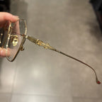 CHH Chrome Hearts Glasses Pure Titanium Polygon Retro Myopia Eyewear Frames