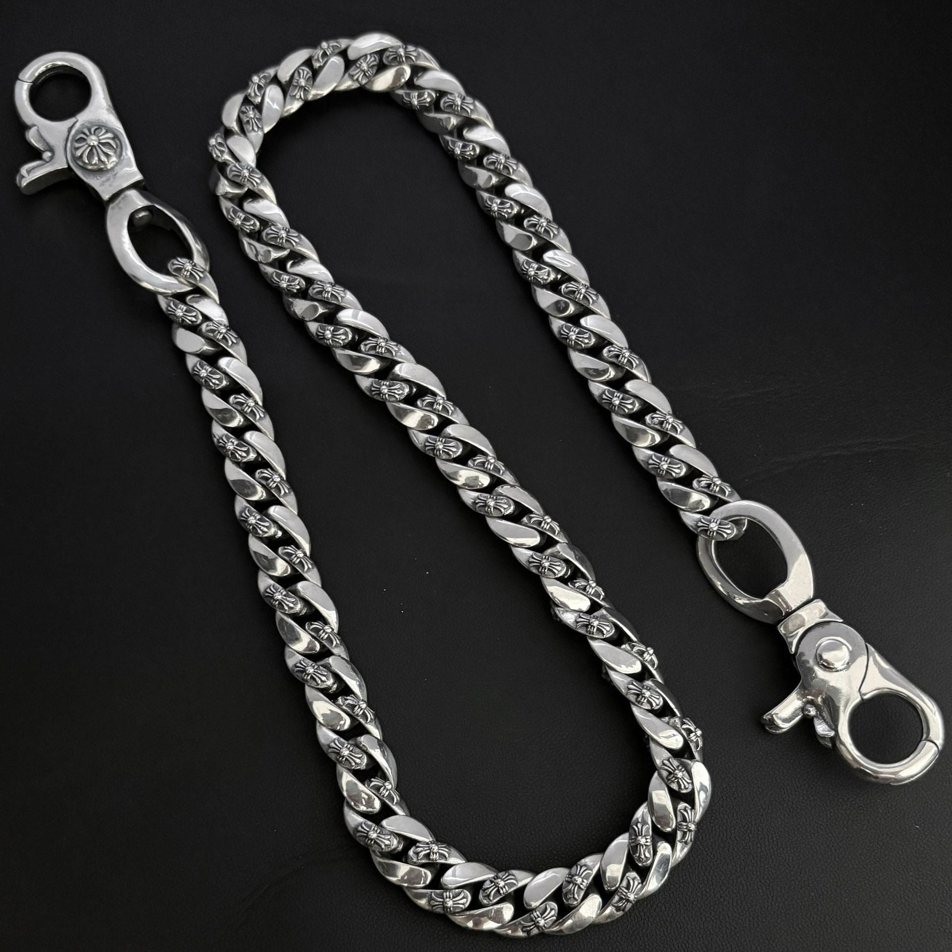 Chrome Hearts 925 Silver Cuban Bold Chain