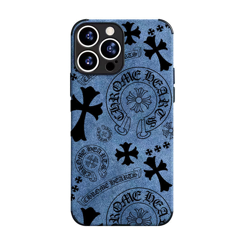 Chrome Heart Leather iPhone Case