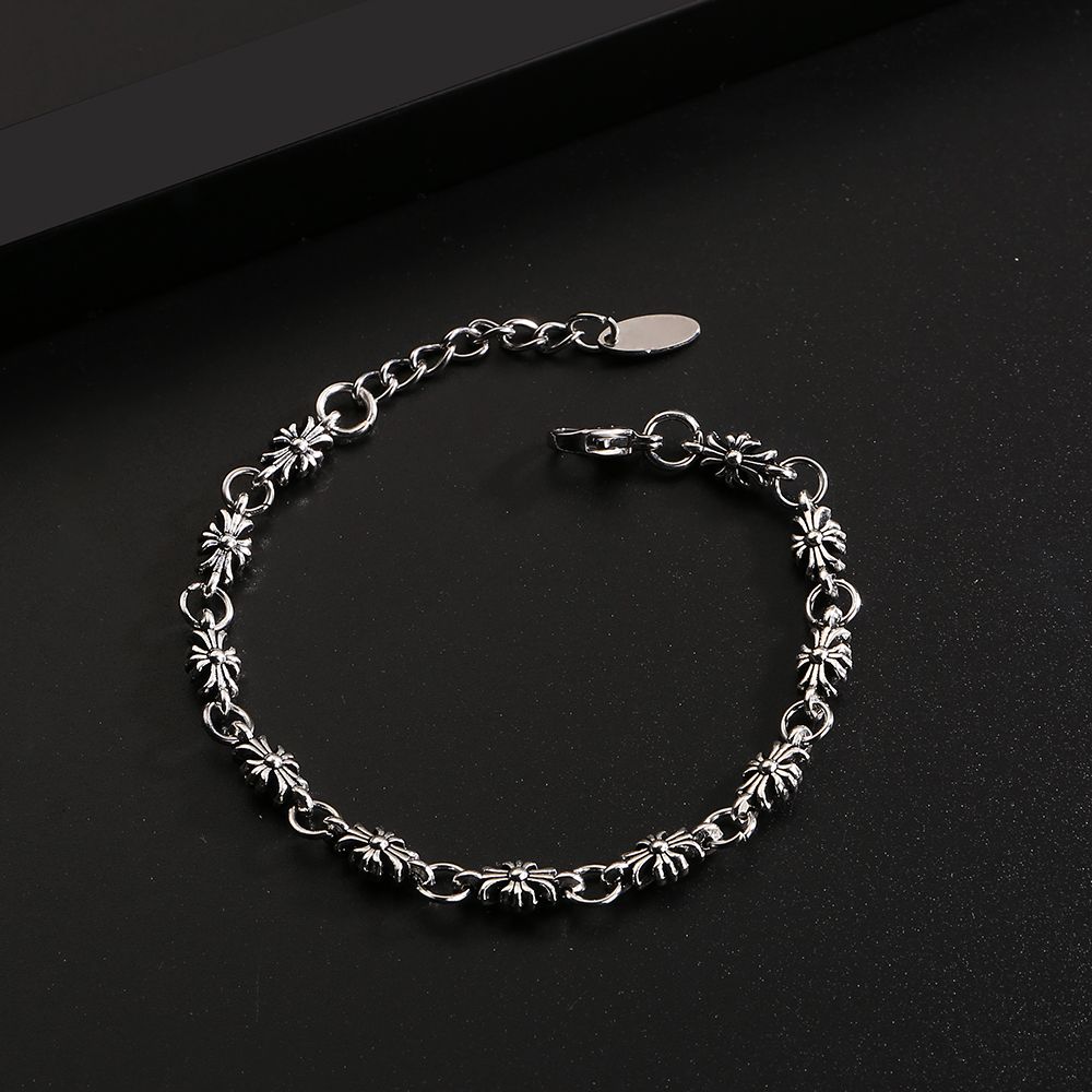 Chrome Hearts double-layer Cross simple bracelet