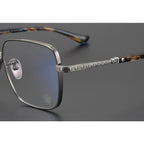 CHH Chrome Hearts Glasses Vintage Versatile Engraved Pure Titanium Square Glasses Frame