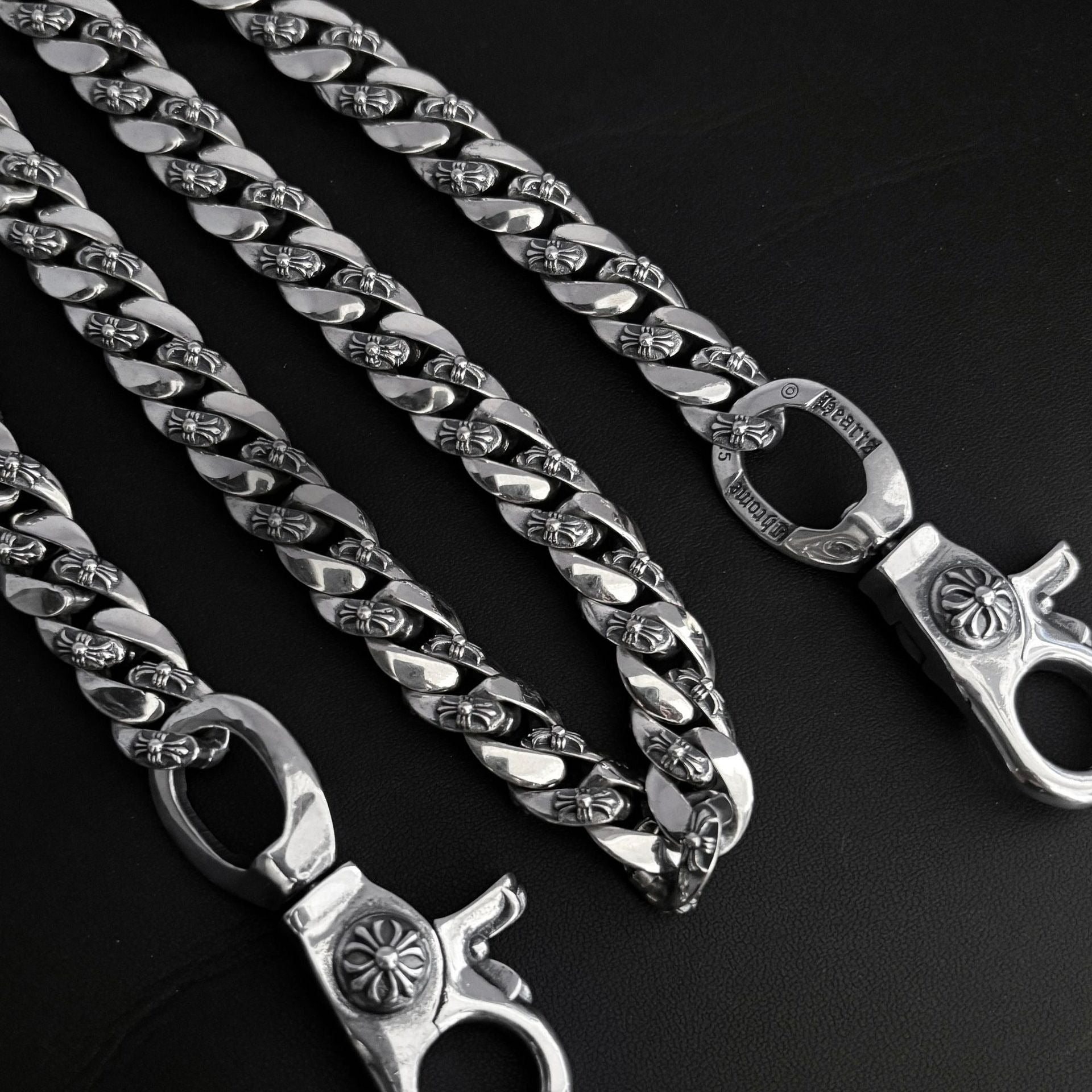 Chrome Hearts 925 Silver Cuban Bold Chain