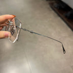 CHH Chrome Hearts Glasses Vintage Pure Titanium Frameless Perforated Ultra Light Frame