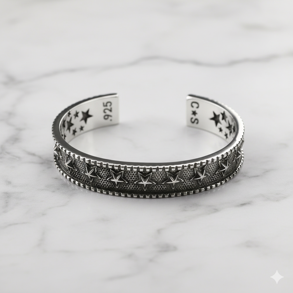 Chrome Hearts Retro five-pointed star open bracelet