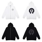 CHH Chrome Heart Hoodie Croix Sweater Diablo Cross Embroidered Zipper