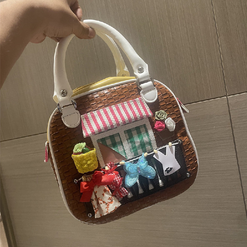 Chh Chrome Heart Leather Bag Handbag Crossbody Bag