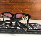 CHH Chrome Hearts Glasses Exquisite Luxury Square Polished Textured Myopia Glasses Frame