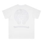 CHH Chrome Heart T Shirts Croix Sanskrit Cross Horseshoe Old T-Shirt