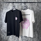 CHH Chrome Heart T Shirts Chrome Hearts Pink Sanskrit Short Sleeve T-Shirt