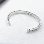 Chrome Hearts retro classic cross flower Scroll Label open bracelet