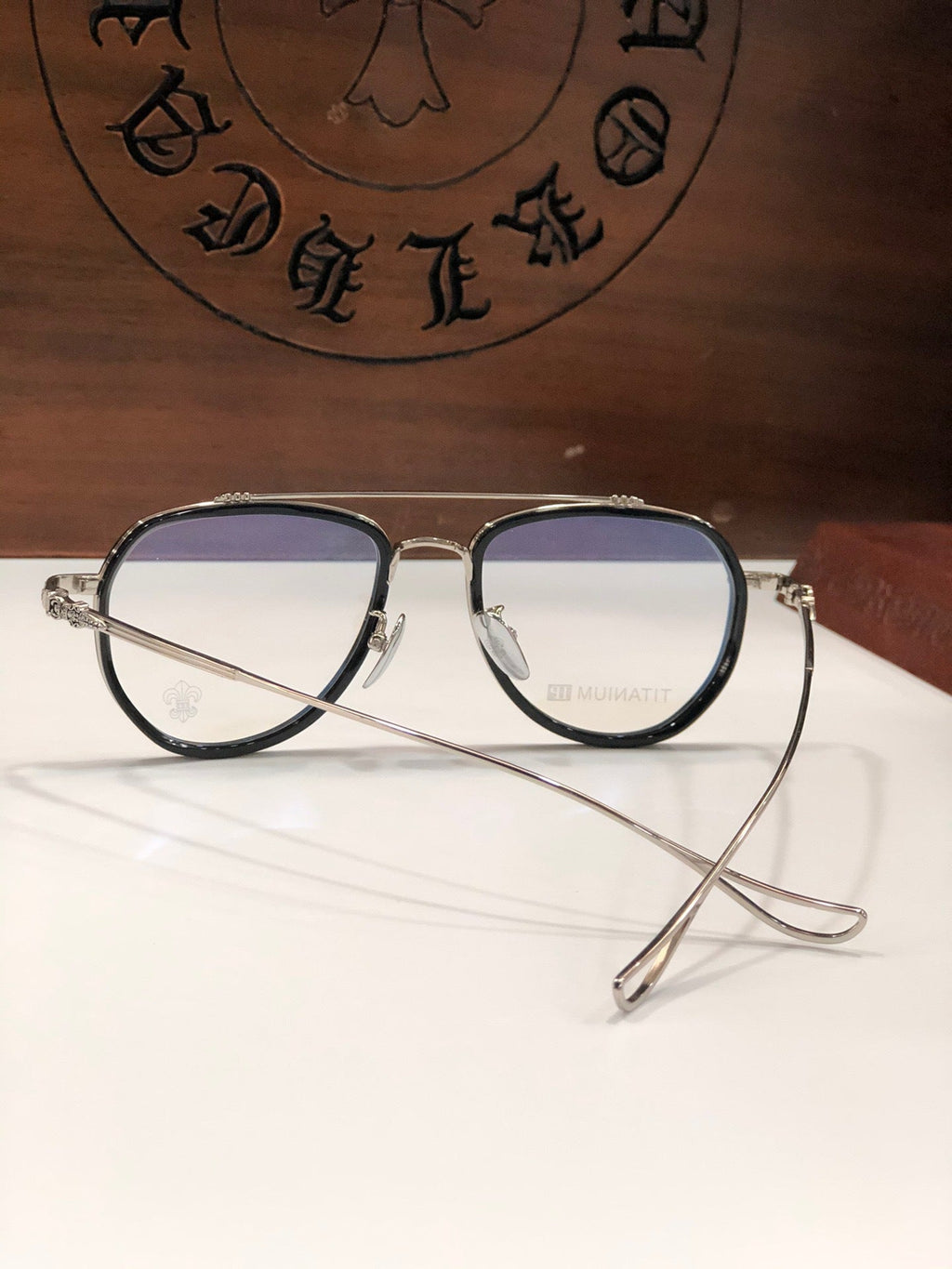 CHH Chrome Hearts Glasses Vintage Fashion Exquisite Titanium Ultra Light Toad Mirror