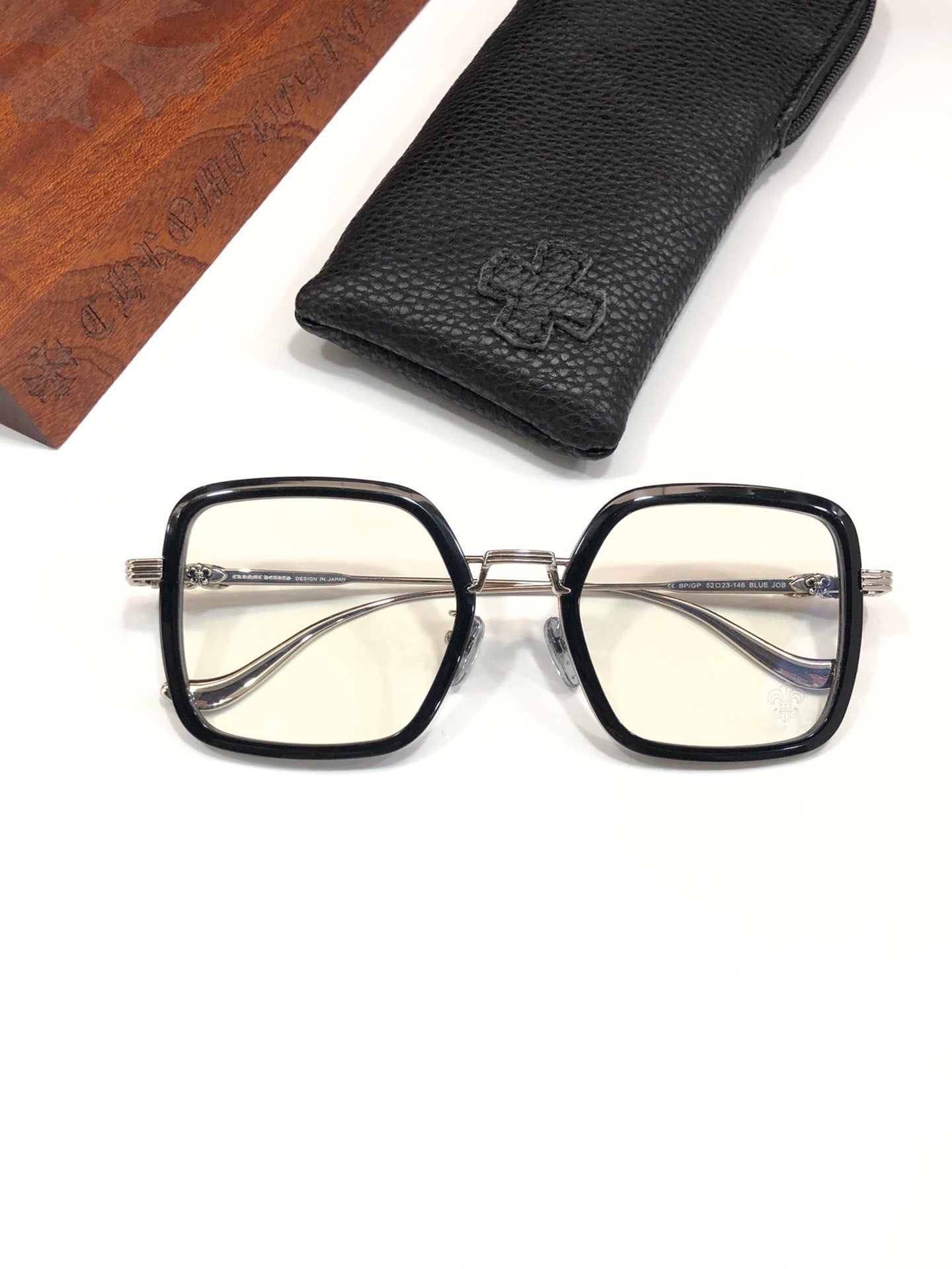 CHH Chrome Hearts Glasses Stylish and simple large frame glasses frame