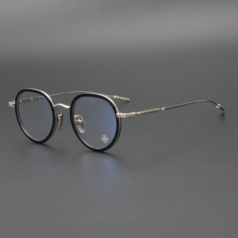 CHH Chrome Hearts Glasses Pure Titanium Oval Eyewear Frames