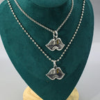 Chrome Hearts big mouth gold tooth necklace