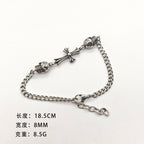 Chrome Hearts old retro bone S925 cross bracelet
