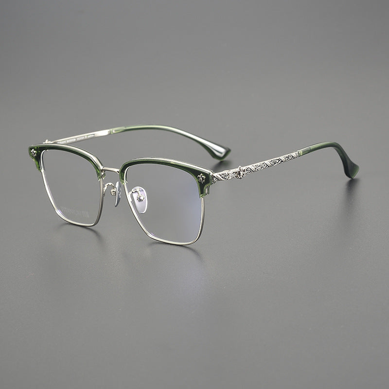 CHH Chrome Hearts Glasses frame fashion engraved large face small