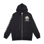 CHH Chrome Heart Hoodie Chrome Heart Clover Zip Cardigan Hooded Sweater