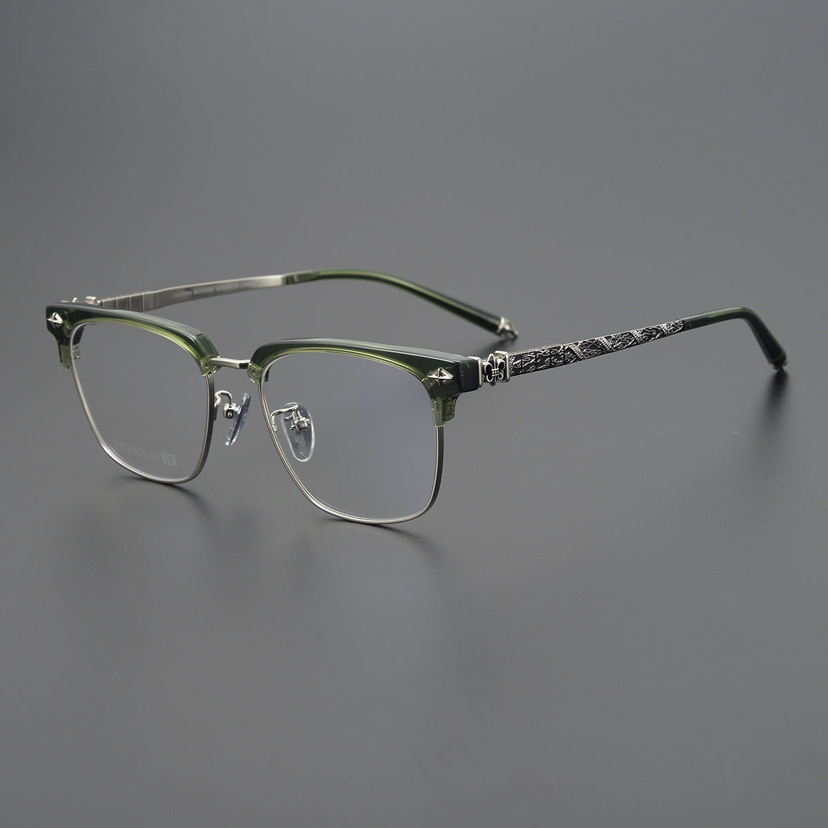 CHH Chrome Hearts Glasses Frameless Pure Titanium Glasses Frame Business