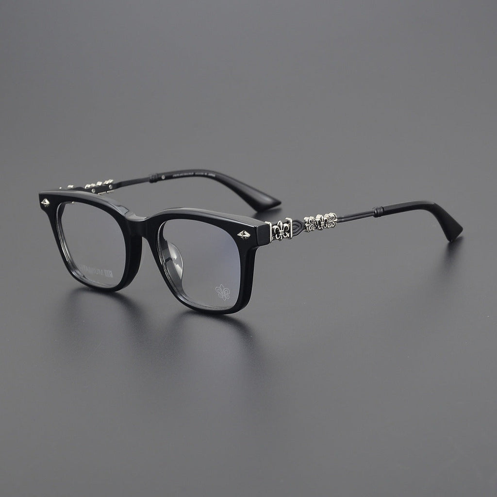 CHH Chrome Hearts Glasses Pure Titanium Temple Punk Wind Myopia Glasses Frame