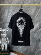 Chh Chrome Hearts T Shirts Sanskrit Casual Loose Short Sleeve T-Shirt