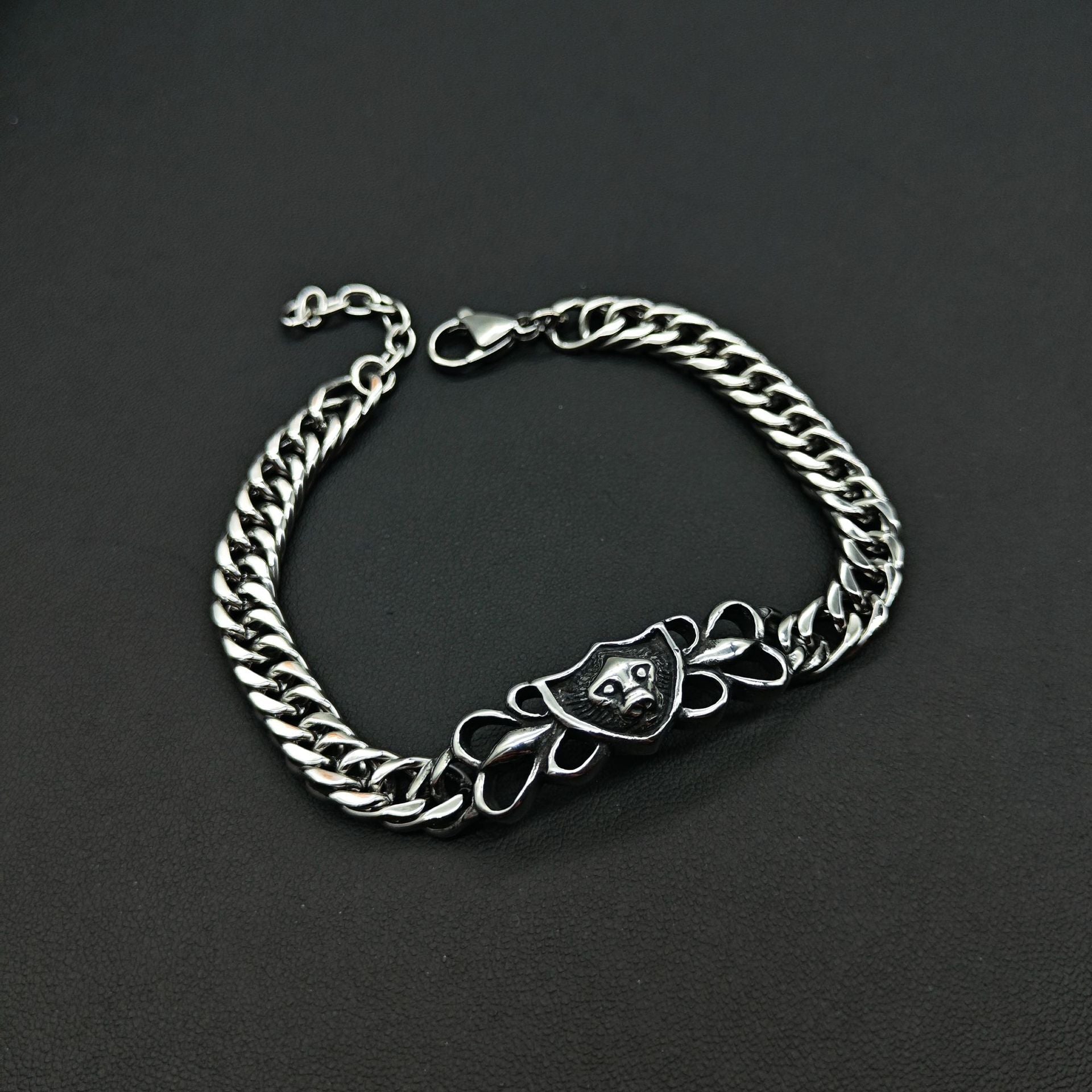 Chrome Hearts curved Cuban domineering retro bracelet