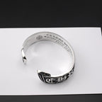 Chrome Hearts retro Scroll Label open bracelet