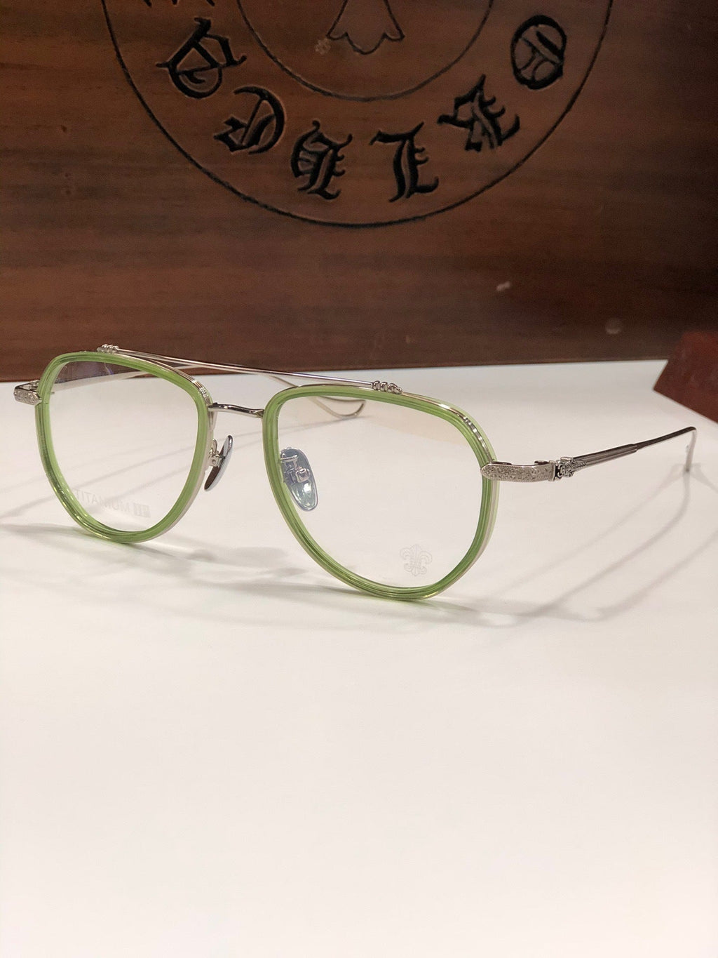 CHH Chrome Hearts Glasses Vintage Fashion Exquisite Titanium Ultra Light Toad Mirror