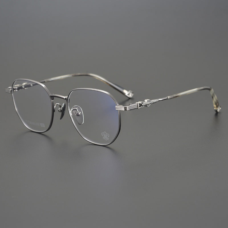 CHH Chrome Hearts Glasses Vintage Pure Titanium Ultra Light Polygon Frame