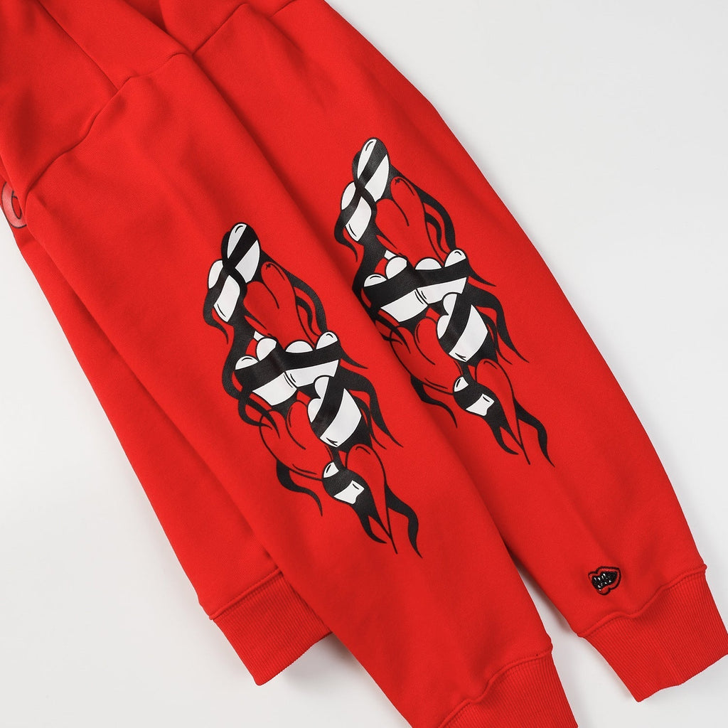 CHH Chrome Heart Hoodie Crowe autumn and winter hooded print sweater