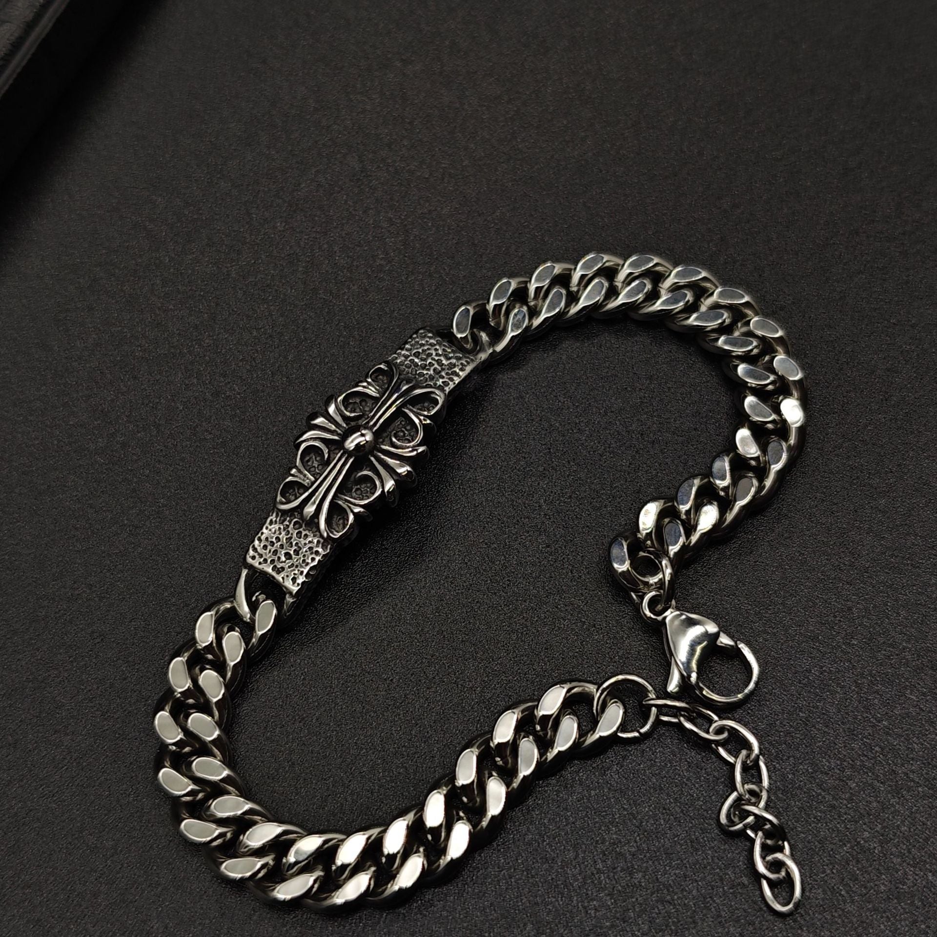 Chrome Hearts cross military flower bracelet
