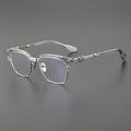 CHH Chrome Hearts Glasses Vintage half-frame glasses Pure titanium frames