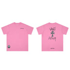 CHH Chrome Heart T Shirts Graffiti Cross Sanskrit Short Sleeve T-Shirt