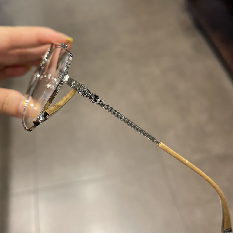 CHH Chrome Hearts Glasses Pure Titanium Myopia Ultra Light Retro Glasses Frame
