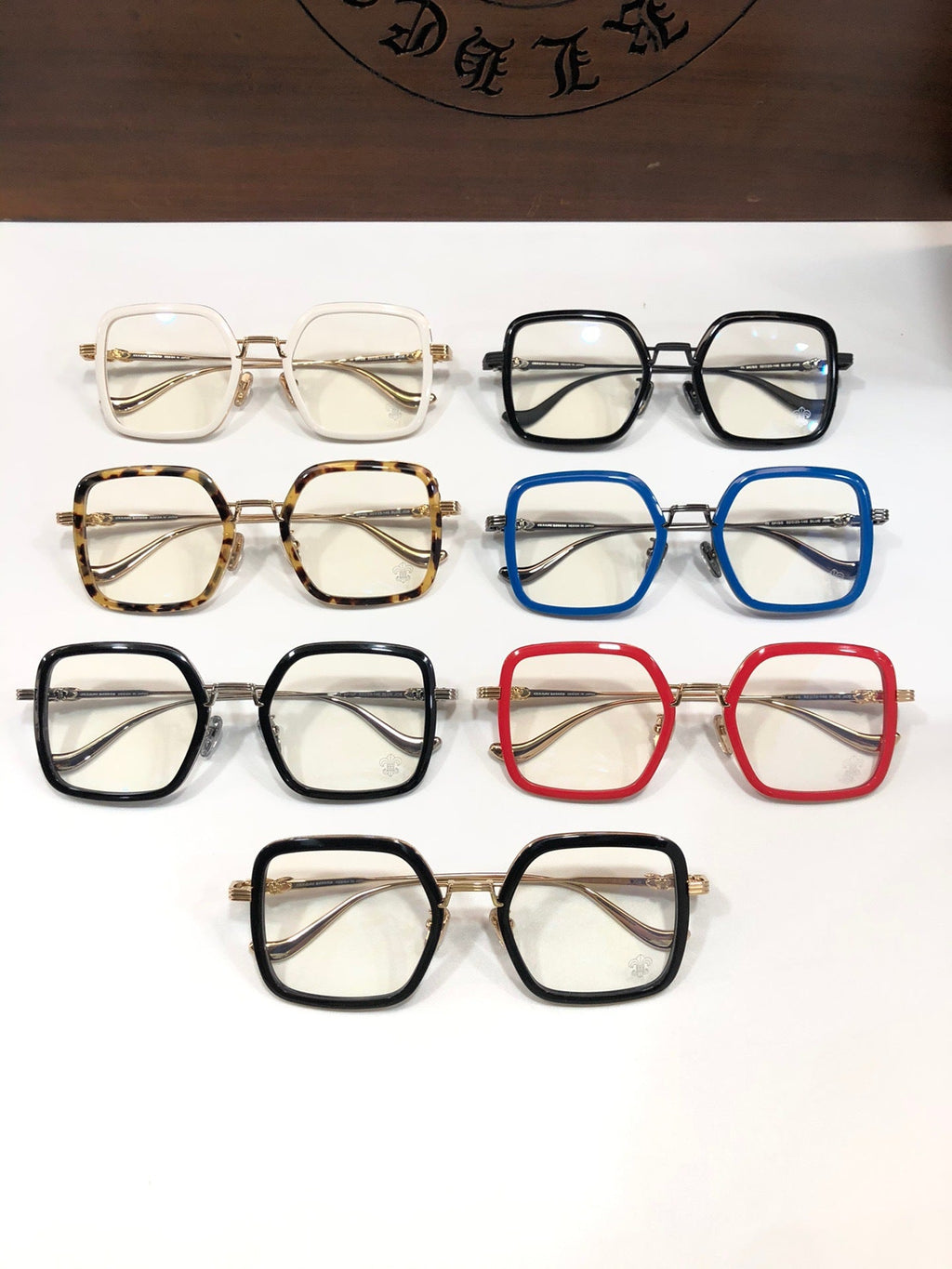 CHH Chrome Hearts Glasses Stylish and simple large frame glasses frame