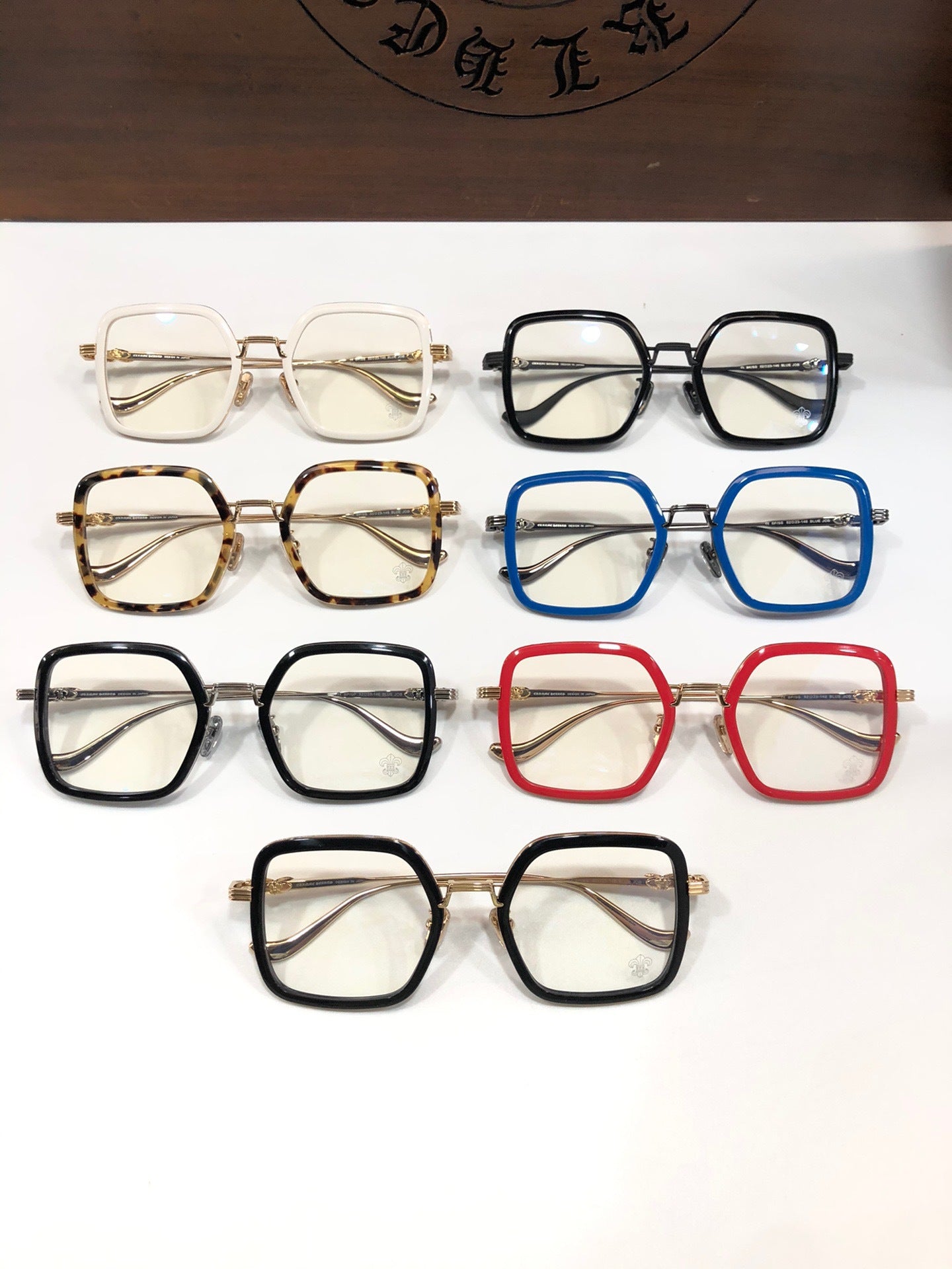 CHH Chrome Hearts Glasses Stylish and simple large frame glasses frame