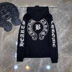 CHH Chrome Heart Hoodie Chrome Hearts Croix Horseshoe Sanskrit print hooded sweater Autumn/Winter Casual