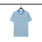 CHH Chrome Heart T Shirts Poison Home Stripe Jacquard Embroidery Short Sleeve Couple T-Shirt