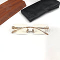 CHH Chrome Hearts Glasses Three-dimensional Logo Inlaid Frameless Glasses Frame
