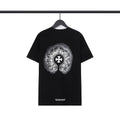 CHH Chrome Heart T Shirts Sanskrit cross logo short-sleeved men's T-shirt